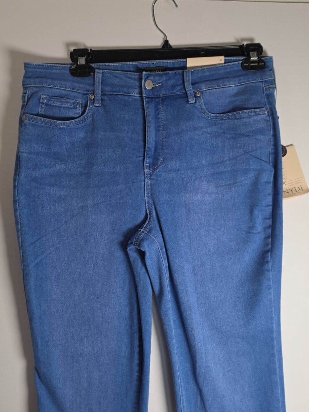 NYDJ Marilyn Ankle Straight Leg Edgewater Jeans NWT, SZ 14, Midrise Lift Tuck - Picture 12 of 16